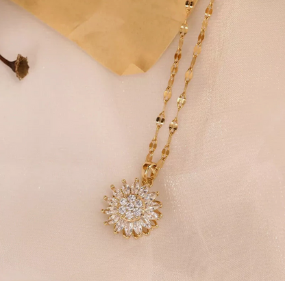 Shining Sunflower Necklace