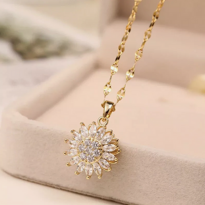 Shining Sunflower Necklace
